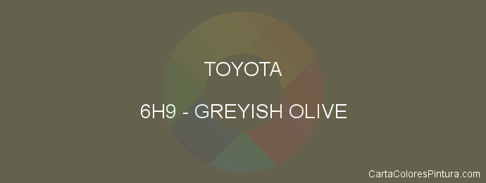 Pintura Toyota 6H9 Greyish Olive