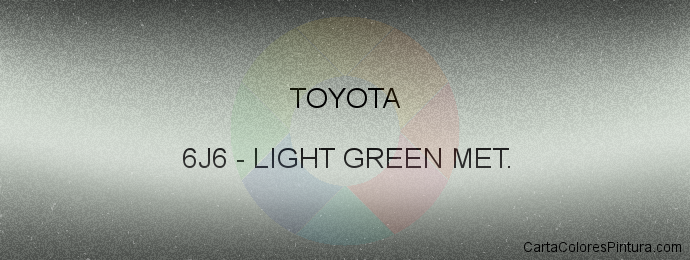 Pintura Toyota 6J6 Light Green Met.