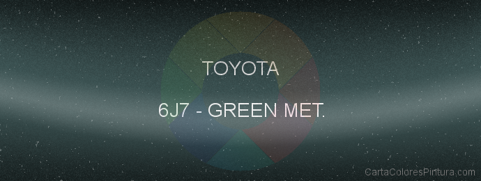 Pintura Toyota 6J7 Green Met.
