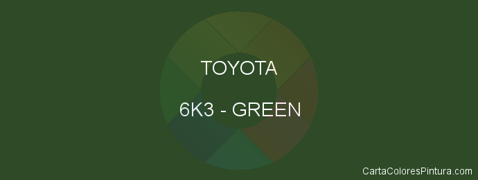 Pintura Toyota 6K3 Green
