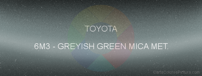 Pintura Toyota 6M3 Greyish Green Mica Met.