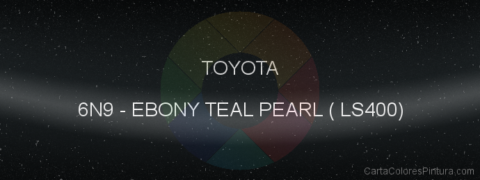 Pintura Toyota 6N9 Ebony Teal Pearl ( Ls400)