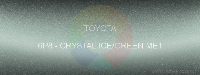 Pintura Toyota 6P8 Crystal Ice/green Met