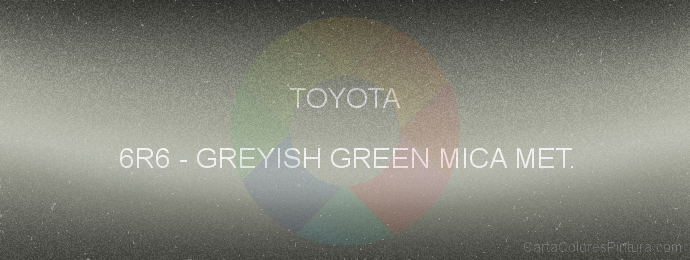Pintura Toyota 6R6 Greyish Green Mica Met.