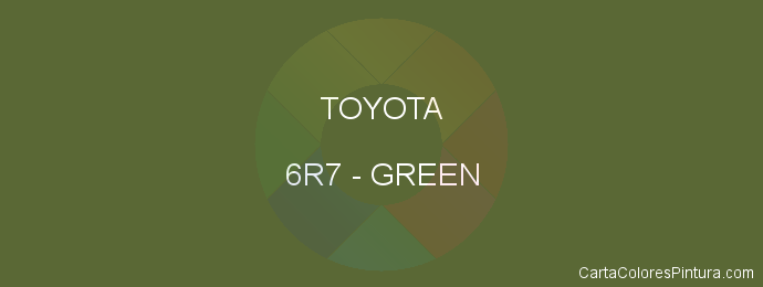 Pintura Toyota 6R7 Green