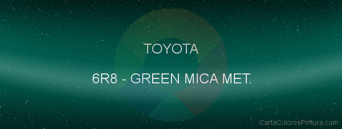 Pintura Toyota 6R8 Green Mica Met.