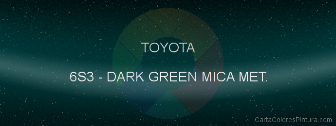 Pintura Toyota 6S3 Dark Green Mica Met.