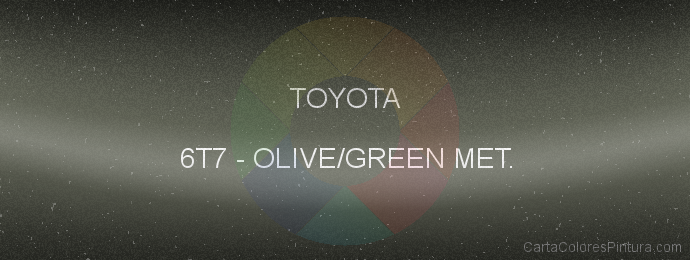 Pintura Toyota 6T7 Olive/green Met.