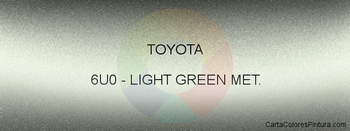 Pintura Toyota 6U0 Light Green Met.