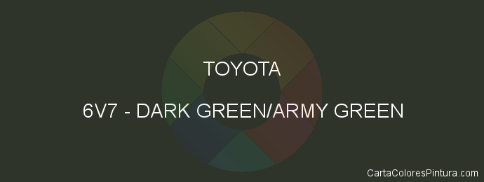 Pintura Toyota 6V7 Dark Green/army Green