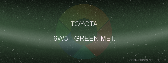 Pintura Toyota 6W3 Green Met.