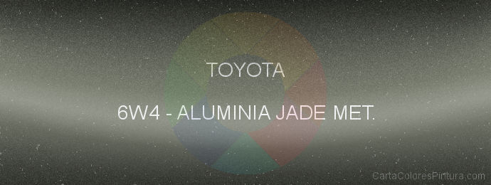 Pintura Toyota 6W4 Aluminia Jade Met.