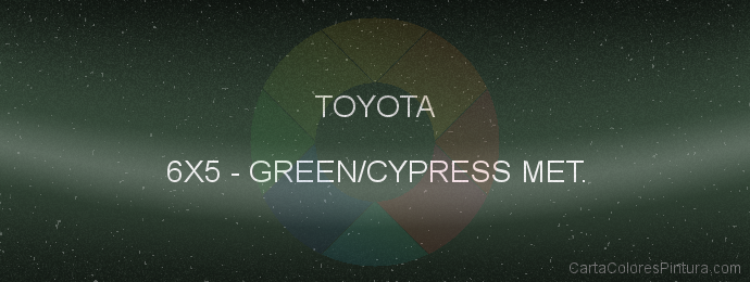 Pintura Toyota 6X5 Green/cypress Met.