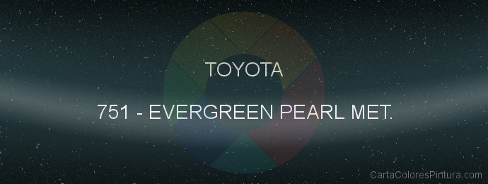 Pintura Toyota 751 Evergreen Pearl Met.