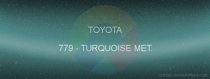 Pintura Toyota 779 Turquoise Met.