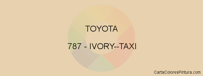 Pintura Toyota 787 Ivory--taxi