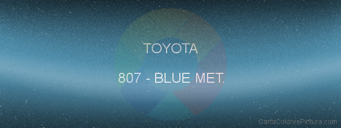 Pintura Toyota 807 Blue Met.