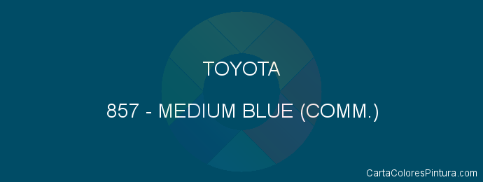 Pintura Toyota 857 Medium Blue (comm.)