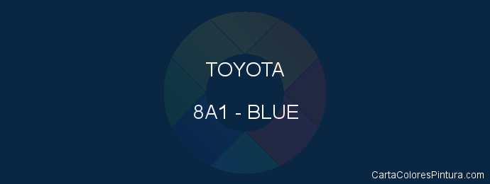 Pintura Toyota 8A1 Blue