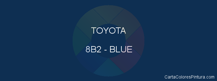 Pintura Toyota 8B2 Blue