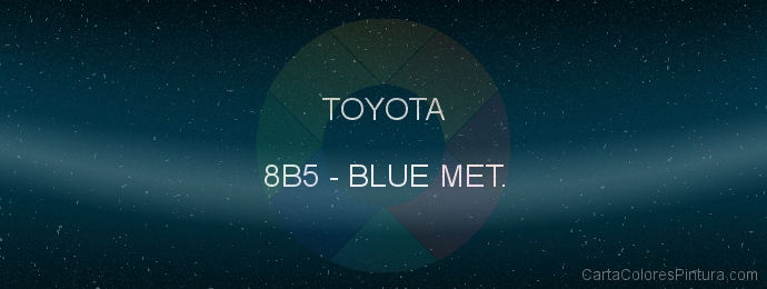 Pintura Toyota 8B5 Blue Met.
