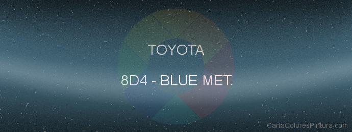 Pintura Toyota 8D4 Blue Met.