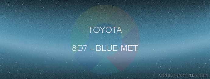 Pintura Toyota 8D7 Blue Met.