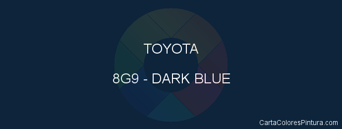 Pintura Toyota 8G9 Dark Blue