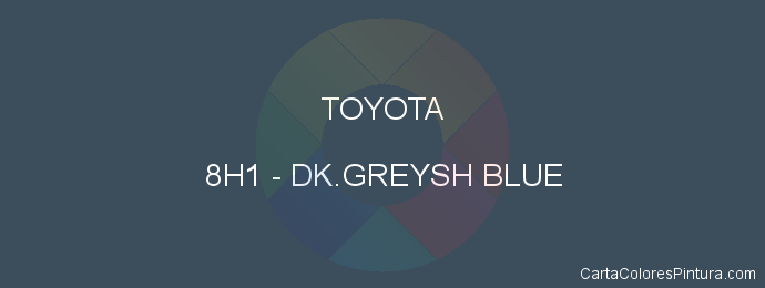 Pintura Toyota 8H1 Dk.greysh Blue