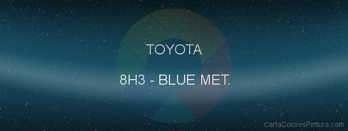 Pintura Toyota 8H3 Blue Met.