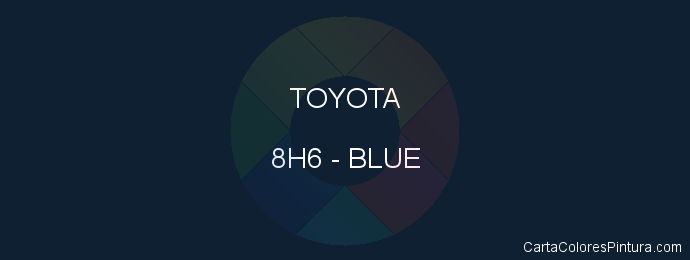 Pintura Toyota 8H6 Blue