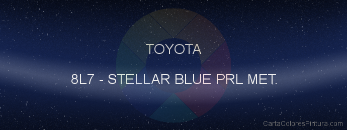 Pintura Toyota 8L7 Stellar Blue Prl Met.