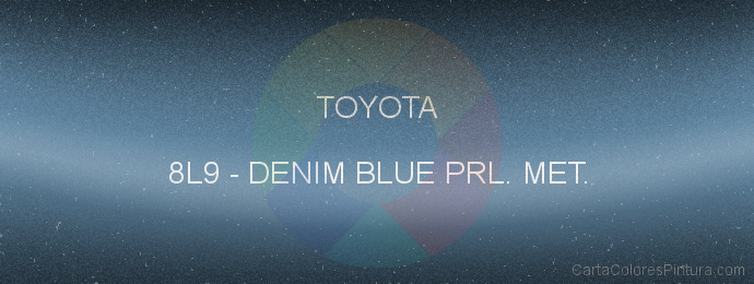 Pintura Toyota 8L9 Denim Blue Prl. Met.