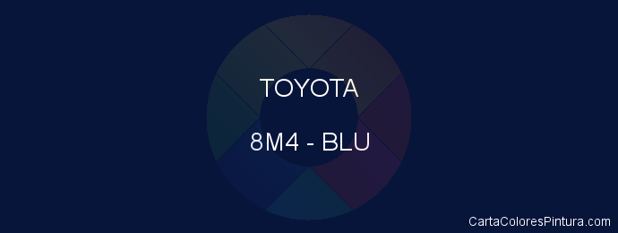 Pintura Toyota 8M4 Blu