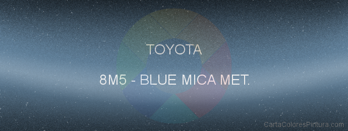 Pintura Toyota 8M5 Blue Mica Met.