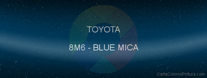 Pintura Toyota 8M6 Blue Mica