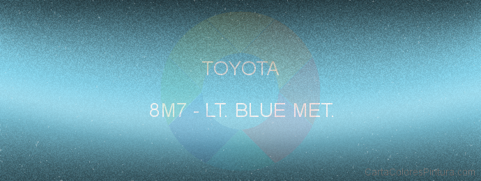 Pintura Toyota 8M7 Lt. Blue Met.