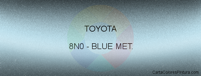 Pintura Toyota 8N0 Blue Met.