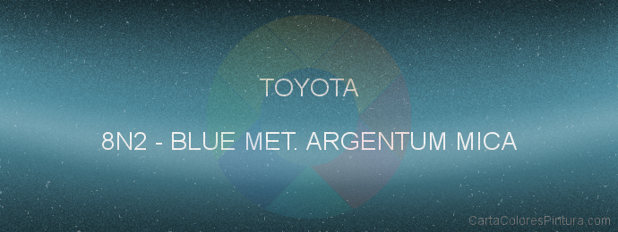 Pintura Toyota 8N2 Blue Met. Argentum Mica