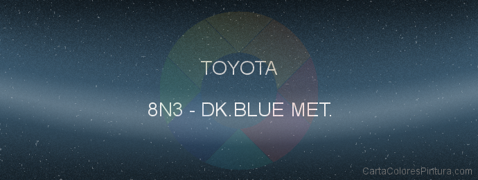 Pintura Toyota 8N3 Dk.blue Met.
