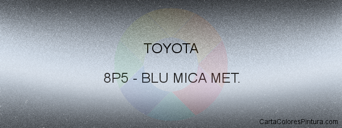 Pintura Toyota 8P5 Blu Mica Met.