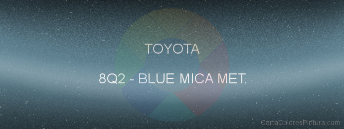Pintura Toyota 8Q2 Blue Mica Met.
