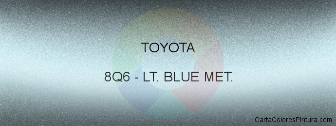 Pintura Toyota 8Q6 Lt. Blue Met.