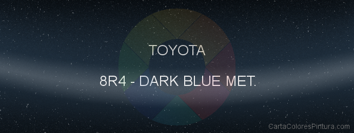 Pintura Toyota 8R4 Dark Blue Met.
