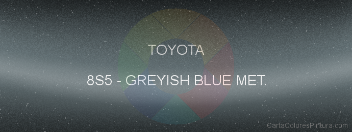 Pintura Toyota 8S5 Greyish Blue Met.