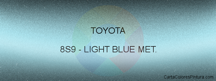 Pintura Toyota 8S9 Light Blue Met.