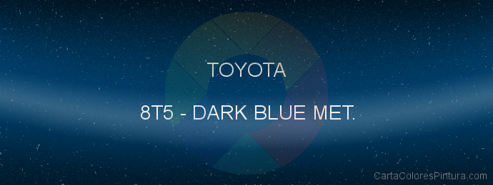 Pintura Toyota 8T5 Dark Blue Met.