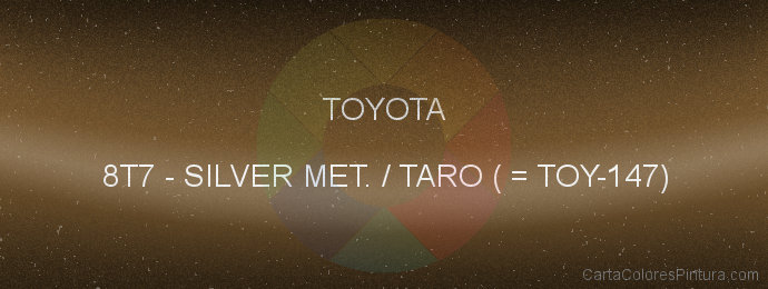 Pintura Toyota 8T7 Silver Met. / Taro ( = Toy-147)