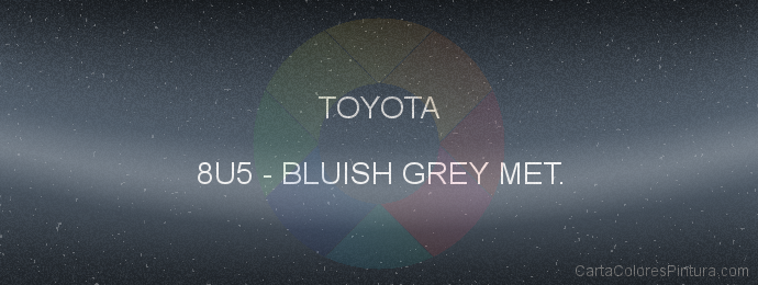 Pintura Toyota 8U5 Bluish Grey Met.