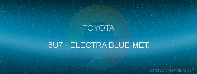 Pintura Toyota 8U7 Electra Blue Met.